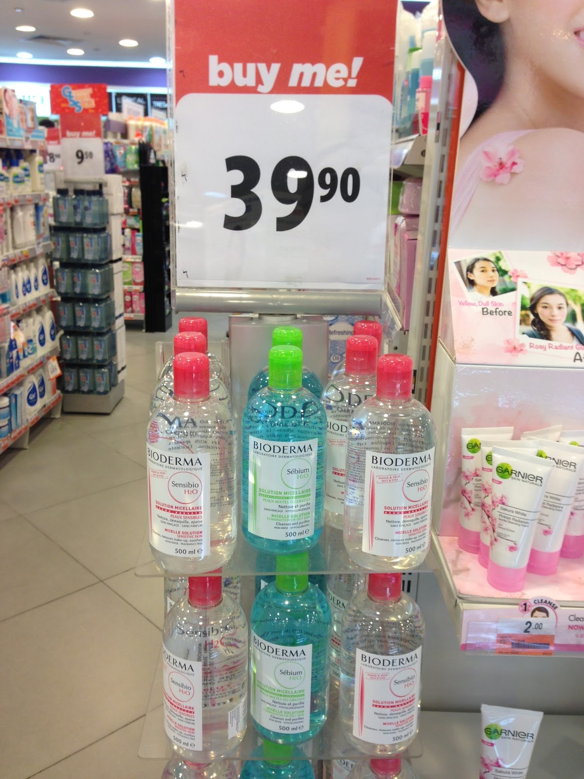 Space for Materialistic-fied: Bioderma Sensibio H2O in 500ml arrived in